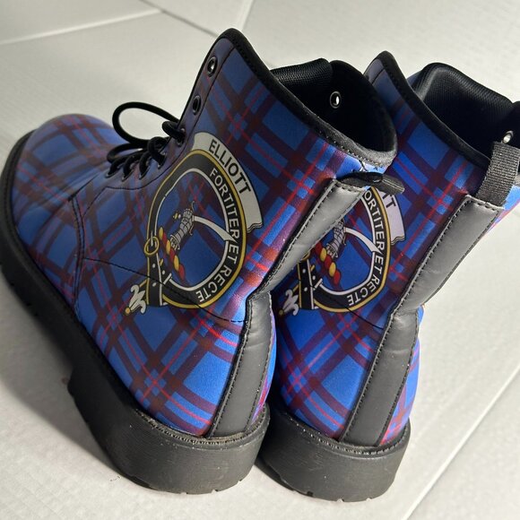 LADIES NEW SIZE 8  SCOTTISH ELLIOT TARTAN BOOTS - Picture 11 of 16